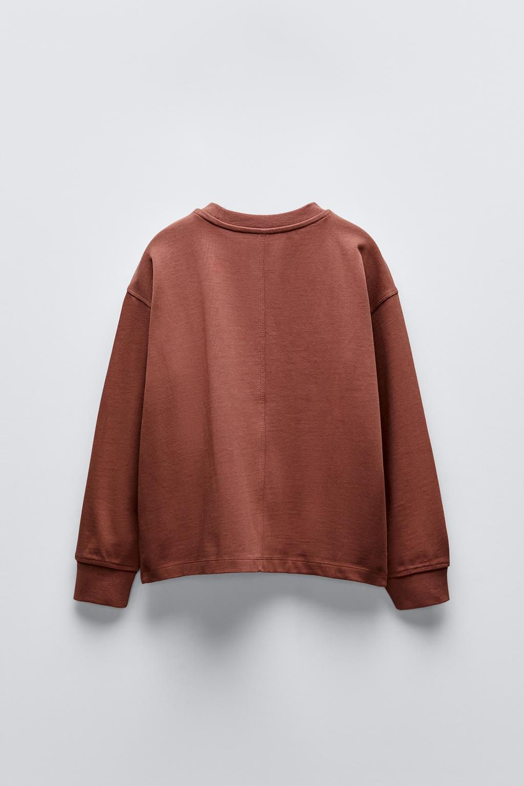 HEAVY JERSEY LABEL T-SHIRT - Zara фото 24