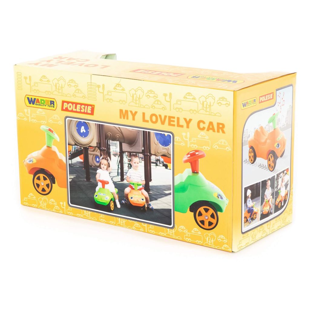 Каталка-автомобиль Полиция со звуковым сигналом (в коробке) - Полесье фото 6