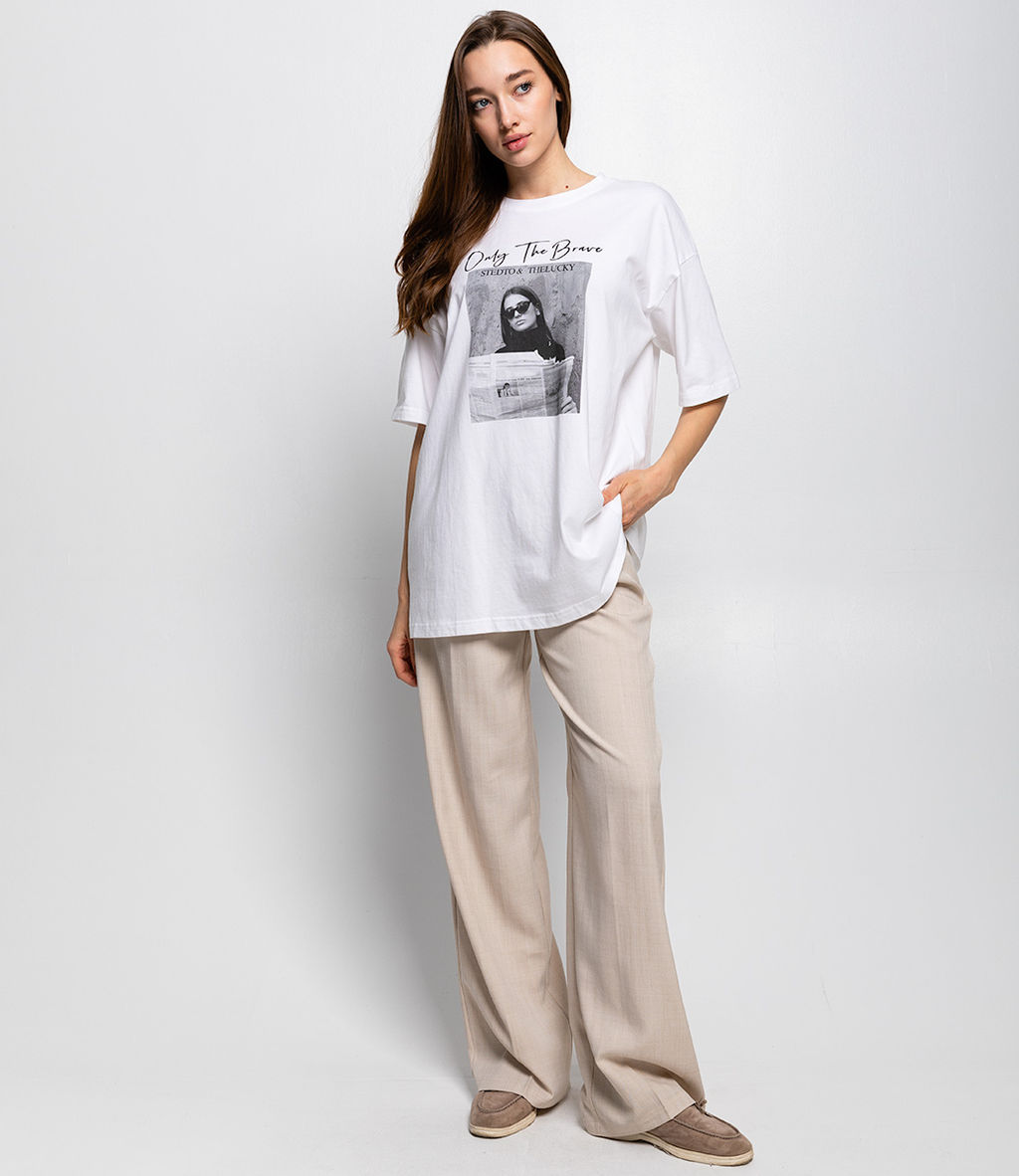 Футболка #КТ1811 (1), белый - Dommod фото 4