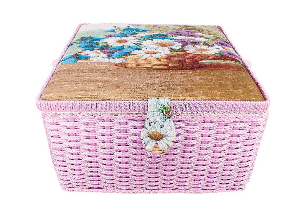 Gamma SBJ-005 шкатулка для швейных принадлежностей 31.5 х 31.5 х 19 см Ромашки  фото 9