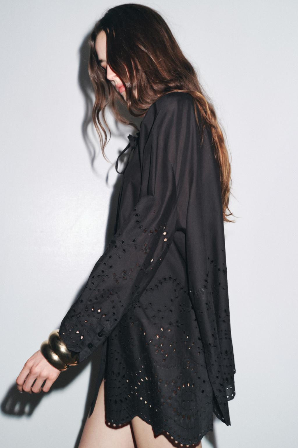 ZW COLLECTION EMBROIDERED BLOUSE - Zara фото 4