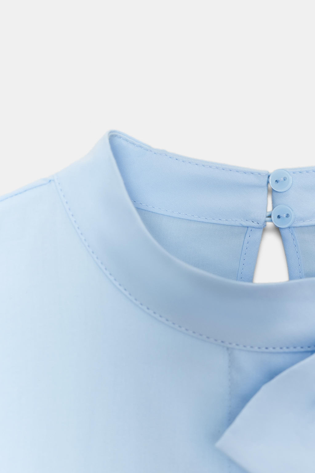 POPLIN BLOUSE WITH BOW - Zara фото 10