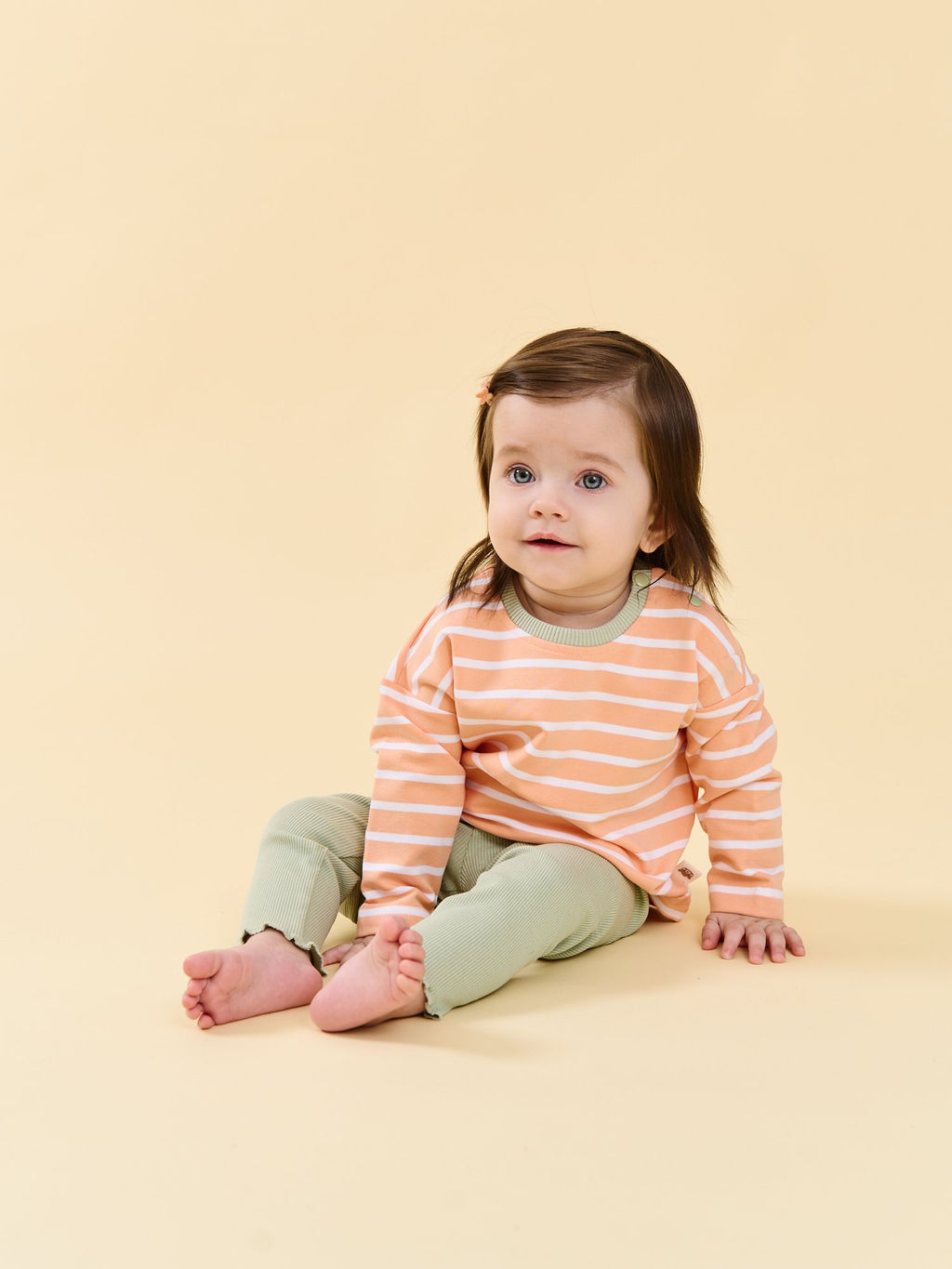 Лонгслив Полоска Коралл 0+ - Bungly фото 5