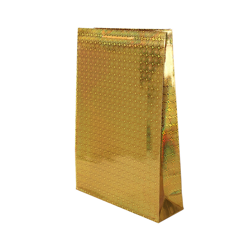 Цена за 12 шт. Пакет подарочный 32х45х9,5 голография / GW-115 /уп 12/480/плотность бумаги 128г/м2 микс - Галеонтрейд фото 3