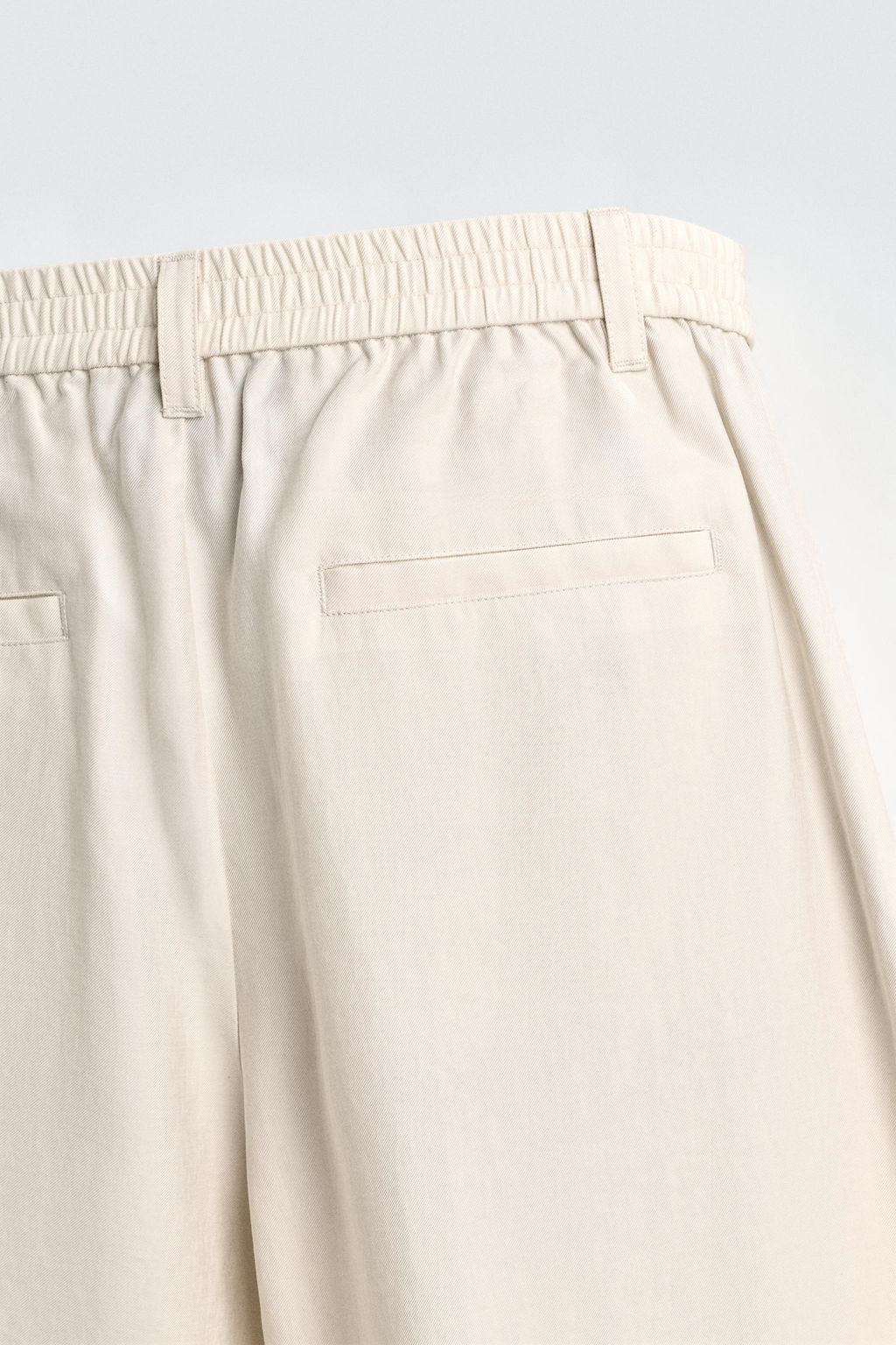 PANTAL?N FLUIDO PLIEGUES LATERALES / Crudo medio - Zara фото 9