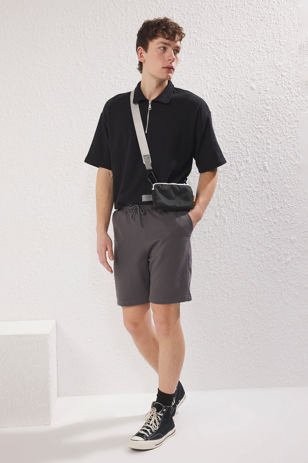 TRENDYOL MAN Bej Regular/Normal Kesim Basic Sort&Bermuda TMNSS20SR0068 - Trendyolmilla фото 44