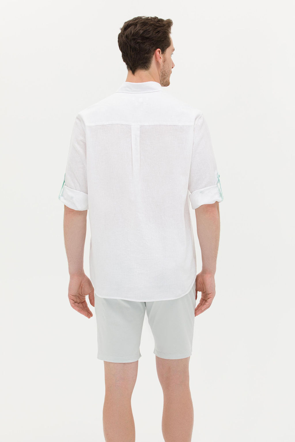 U. S. Polo Assn Мужская белая рубашка с длинным рукавом - U.s. polo assn фото 5