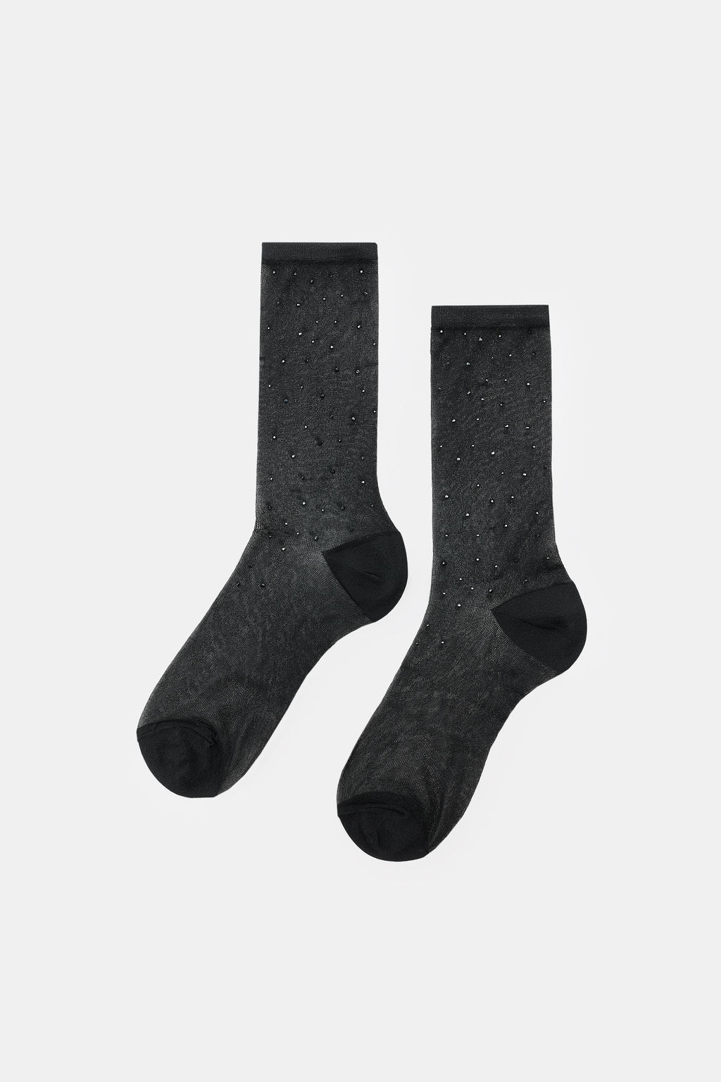 RHINESTONE KNEE-HIGH SOCKS - Zara фото 2