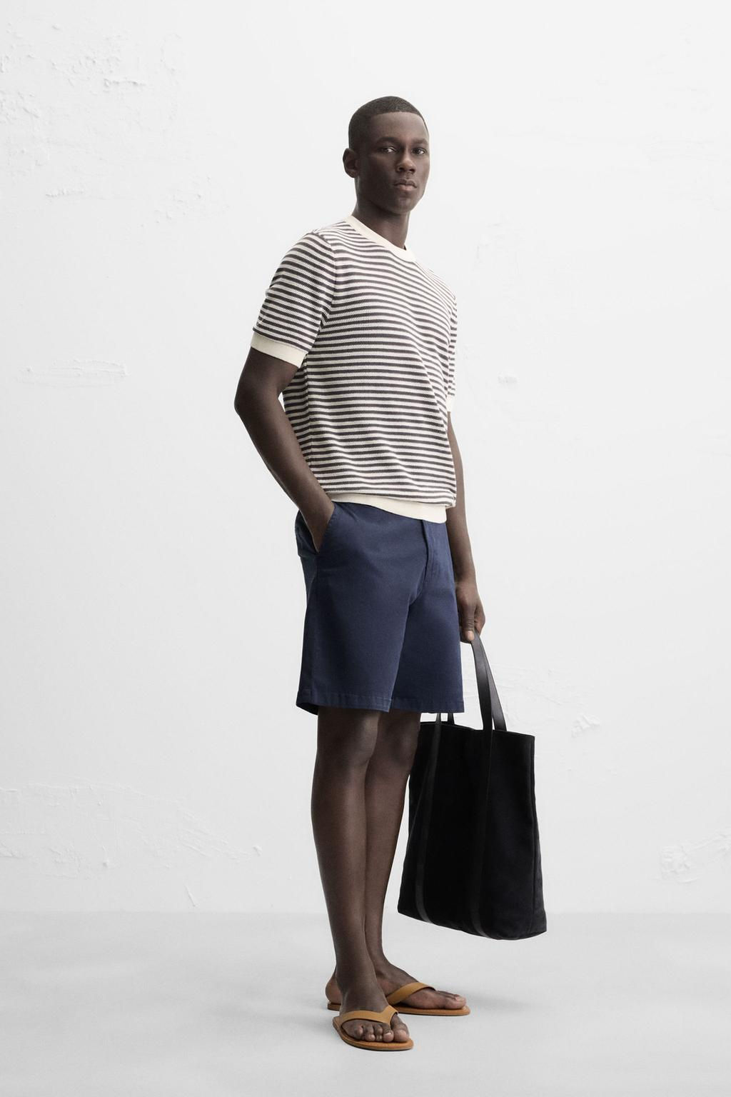 CHINO REGULAR FIT BERMUDA SHORTS - Zara фото 32