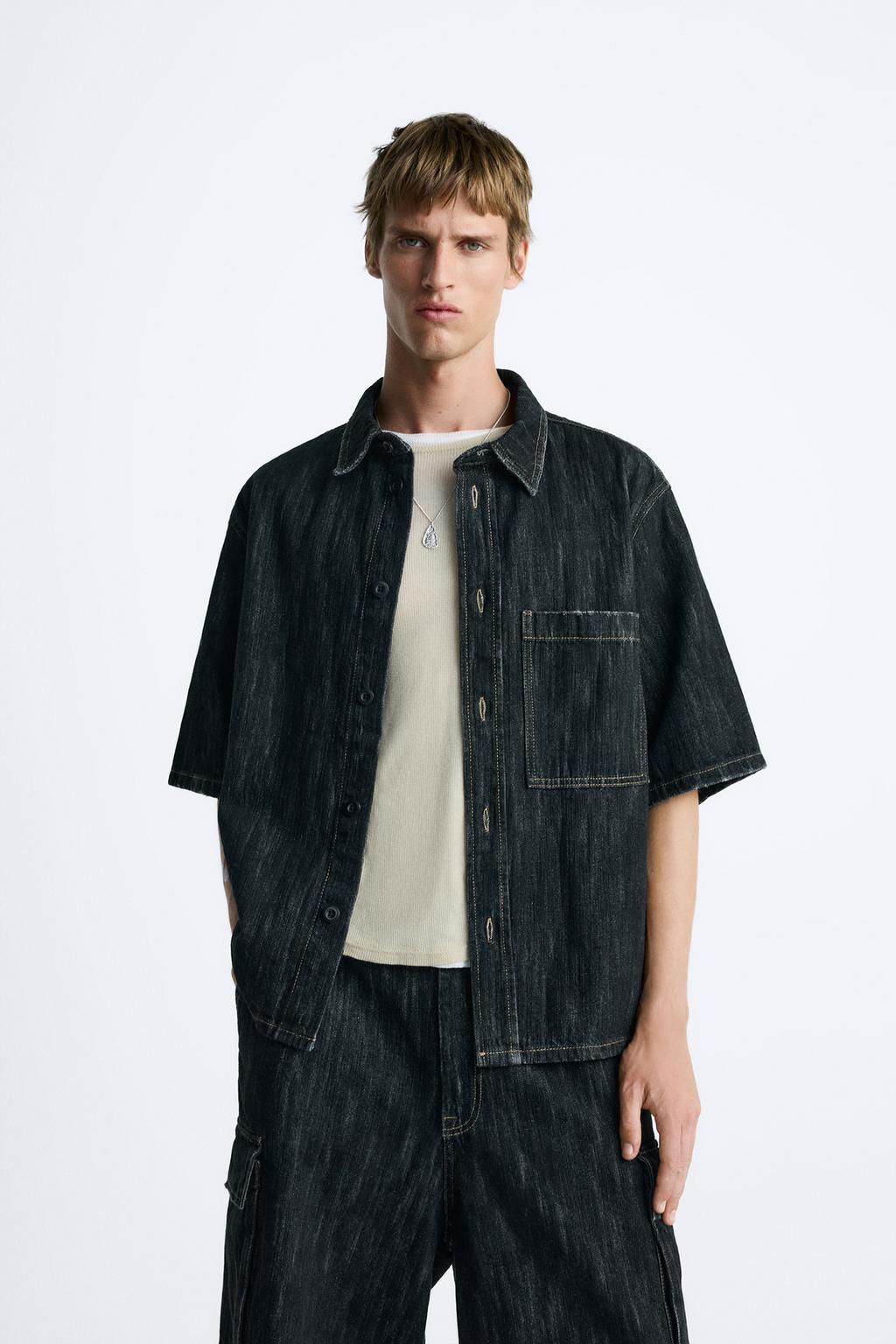 DOKULU DENIM GOMLEK - Zara фото 2