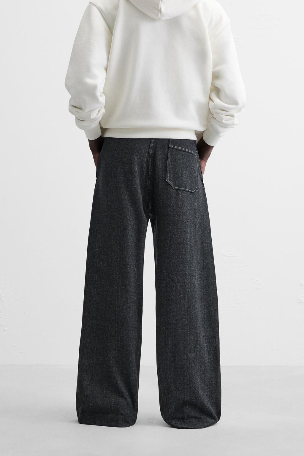 JOGGER TROUSERS WITH CONTRAST TOPSTITCHING - Zara фото 3