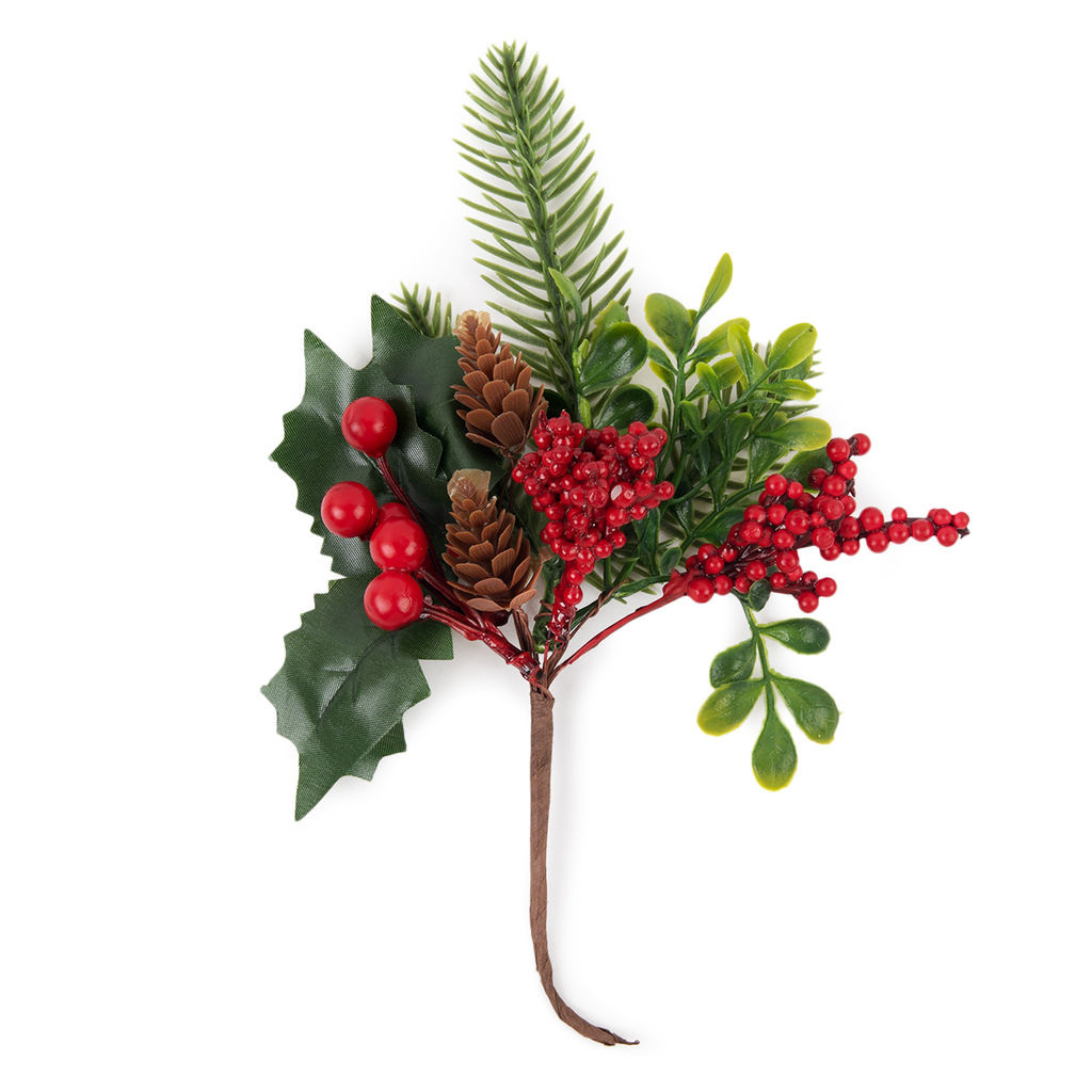 Blumentag VDD-133 Веточка декоративная с ягодами 6 х 1 шт. 23 см