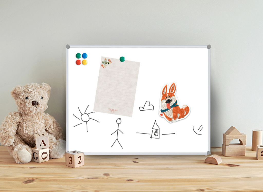 Кристальная (алмазная) мозаика ФРЕЯ ALVM-073 магнит Корги-озорник 8 х 10 см