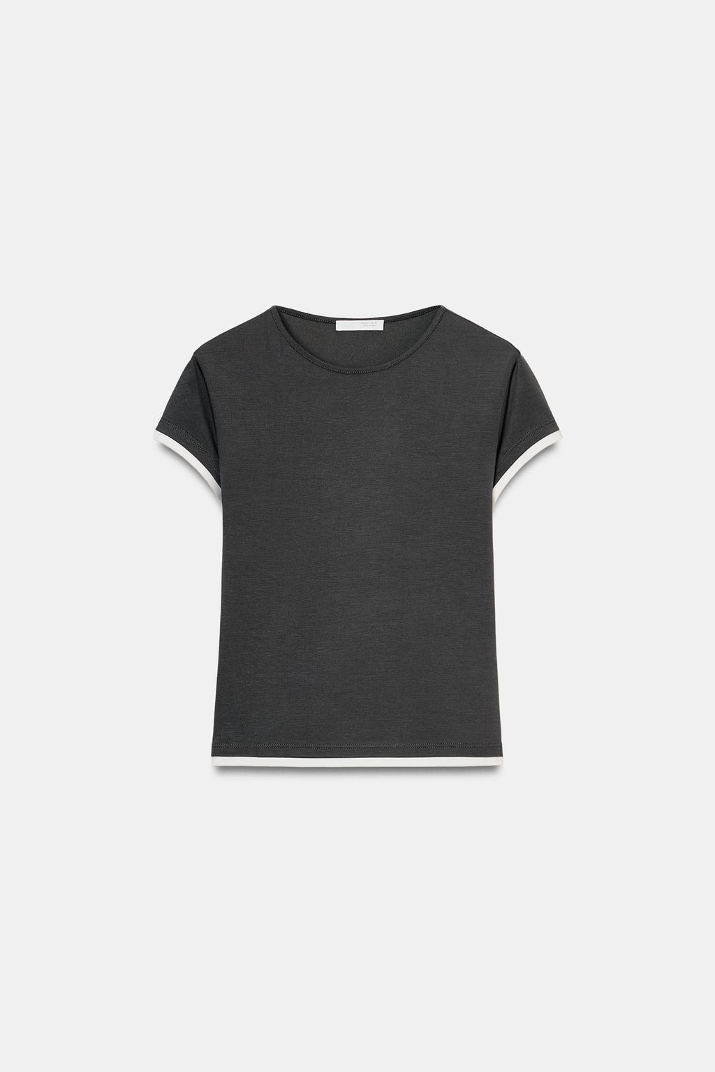 CAMISETA VIVOS CONTRASTE / Plomo - Zara фото 4