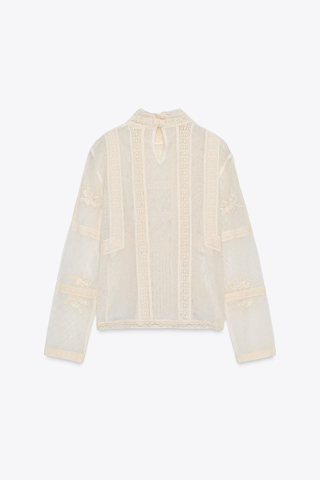 ZW COLLECTION ROMANTIC LACE BLOUSE - Zara фото 6
