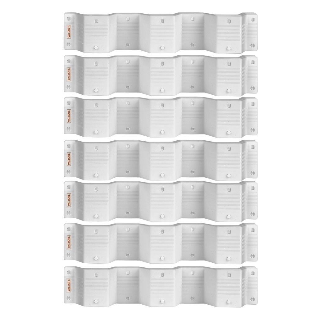 Разделители для ящиков СОТЫ, набор 8 шт., 36.3*6.7 см, DRAWER ORGANIZER, серый, шт - Valiant фото 5