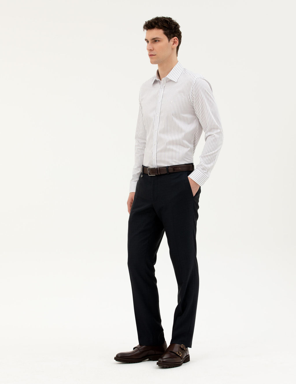 Lacivert Slim Fit Kuma_ Pantolon - Pierre cardin фото 3