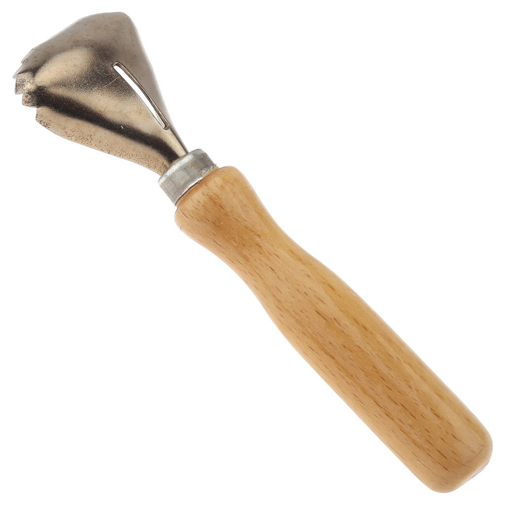 Рыбочистка металлическая 16см, д4,5см, с деревянной лакированной ручкой(Россия) - Домашняя мода фото 2