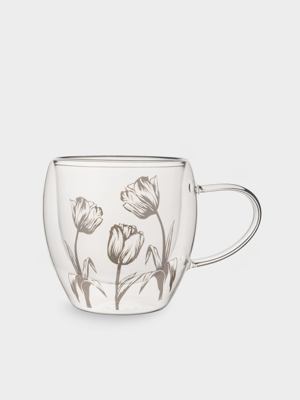 Кружка, 250 мл, стекло Б, Тюльпаны, Wind-deco - Anna lafarg фото 3