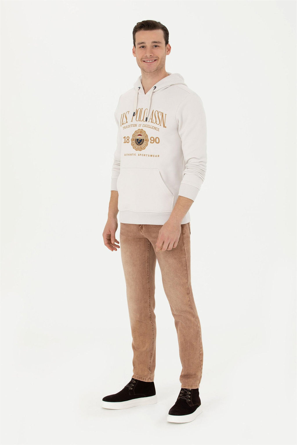 U. S. Polo Assn / Мужская толстовка с камнем - U.s. polo assn фото 4