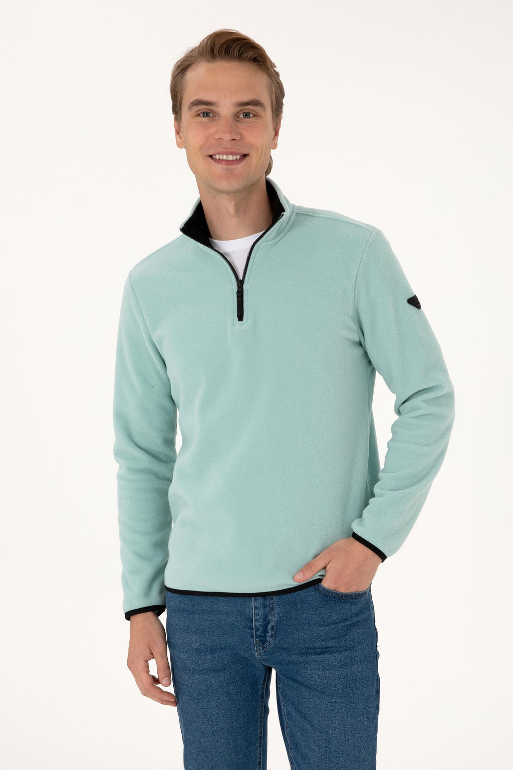 Erkek Mint Basic Sweatshirt Sepette S_rpriz _ndirim - U.s. polo assn фото 3