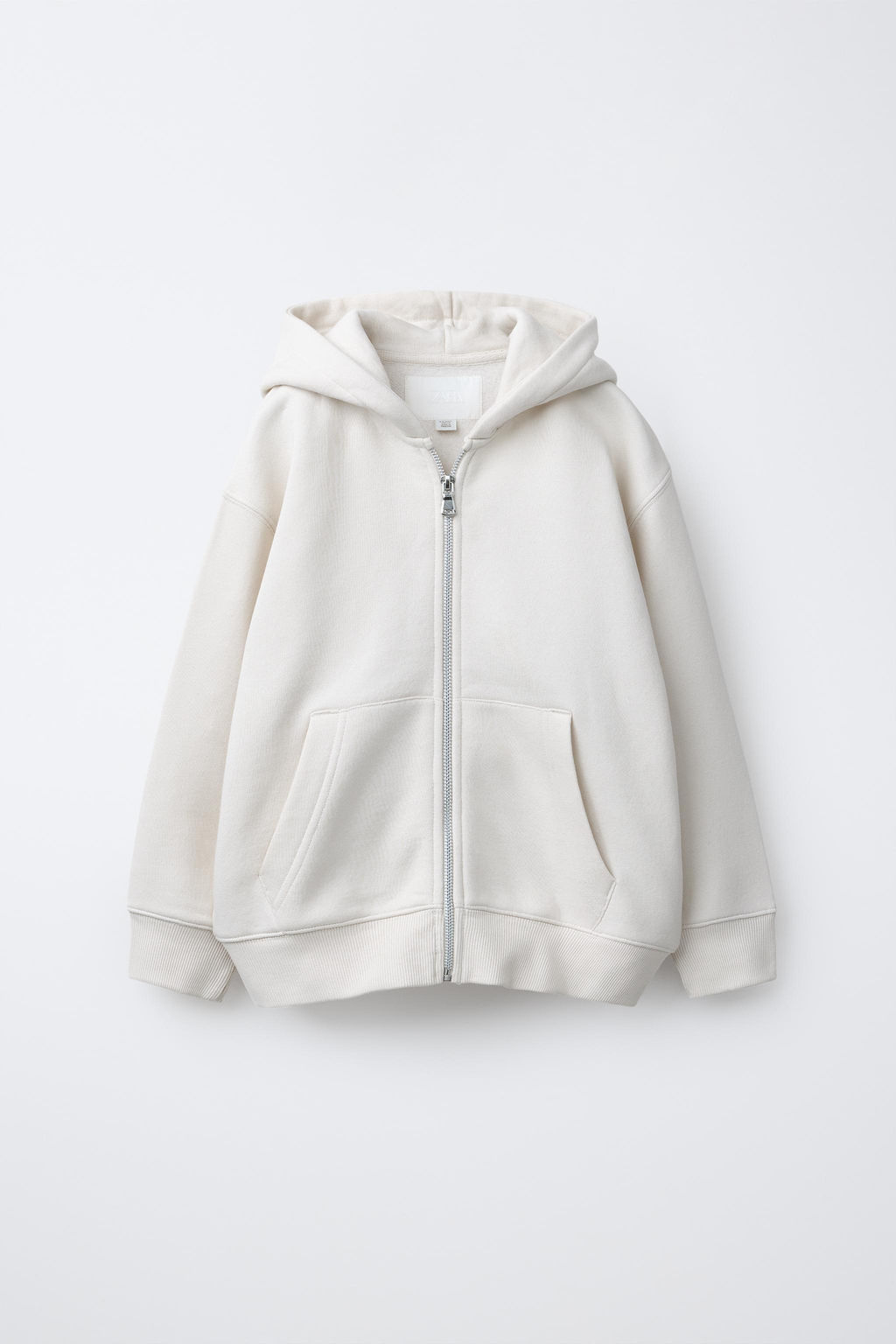 SUDADERA CREMALLERA B?SICA / Crudo - Zara фото 3