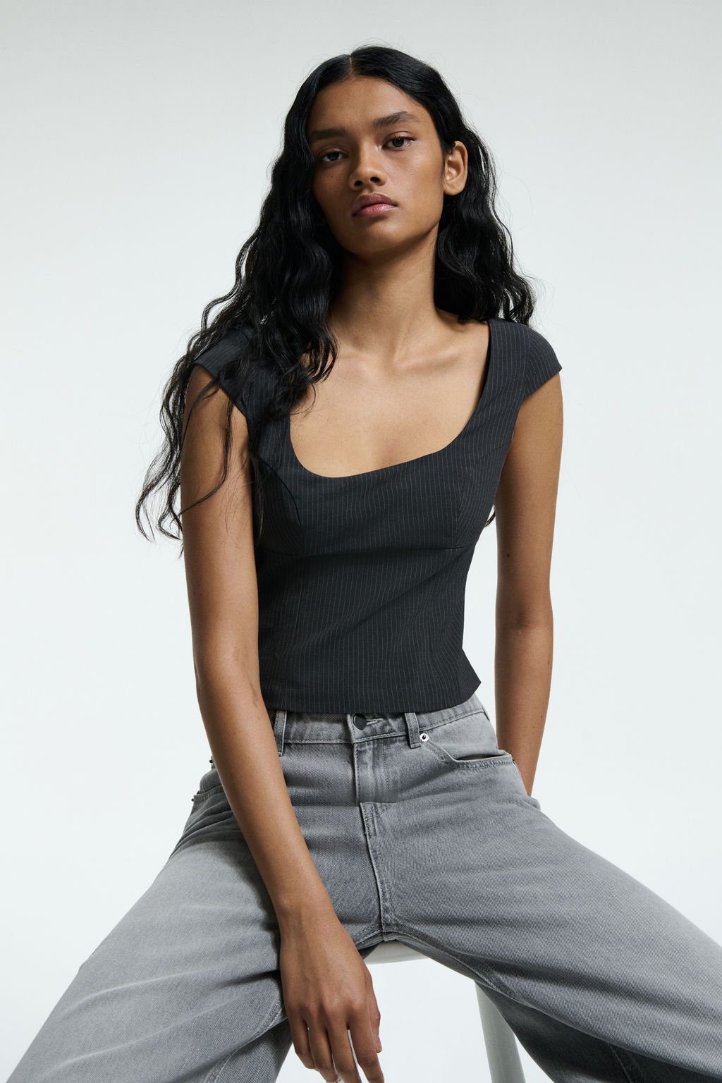 Top con manga japonesa - H&m фото 4