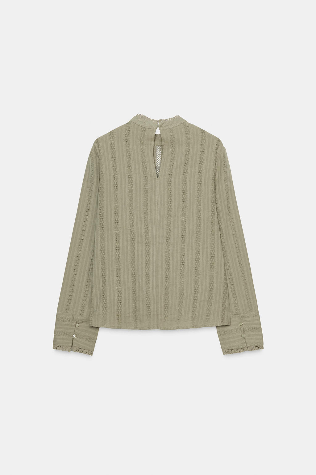 ROMANTIC LACE TRIM SHIRT - Zara фото 6