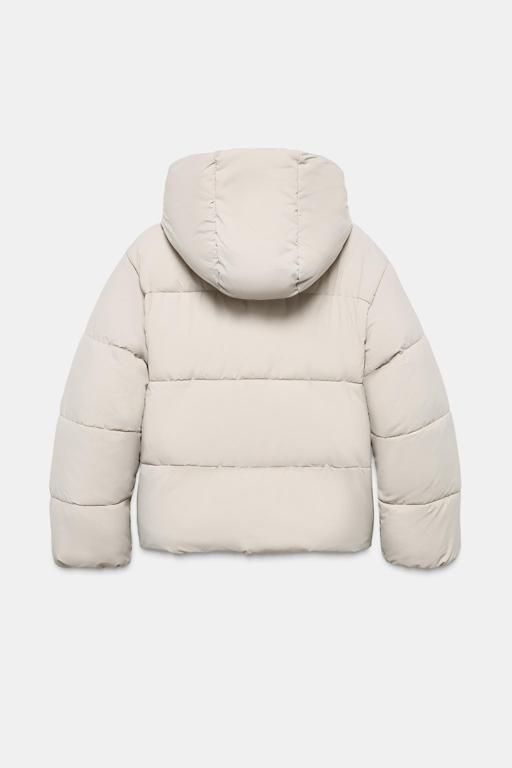 WATER-REPELLENT QUILTED HOODED JACKET