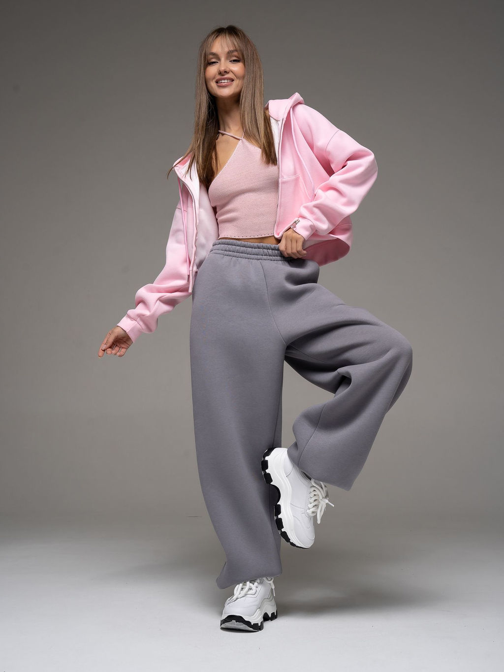 Брюки с начёсом