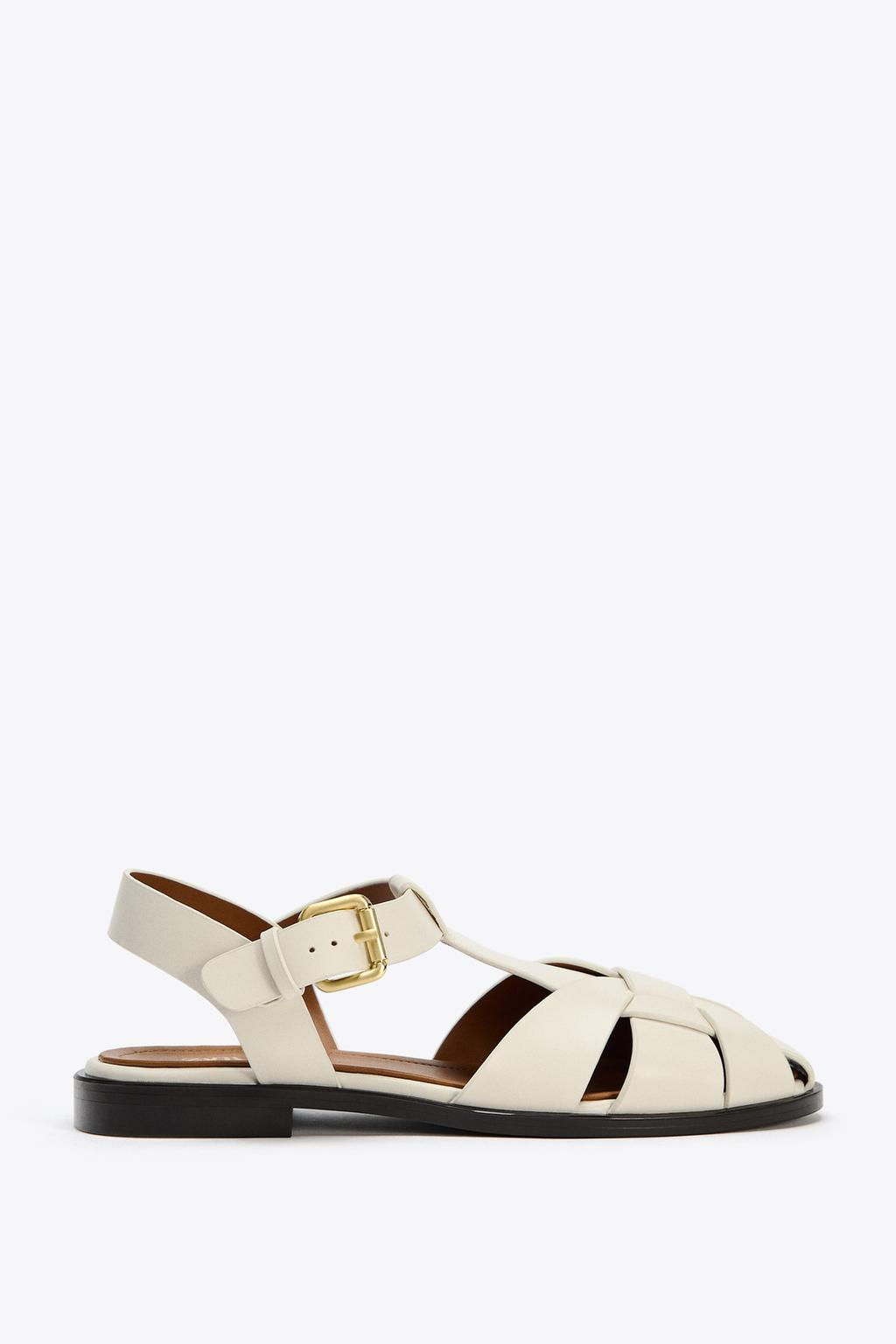 FLAT CAGE SANDALS - Zara фото 2