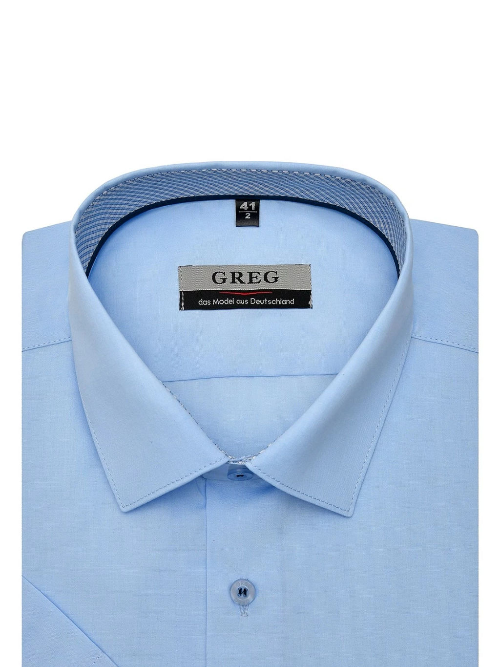 Сорочка мужская короткий рукав GREG 220/209/4030/Z/1p  фото 3
