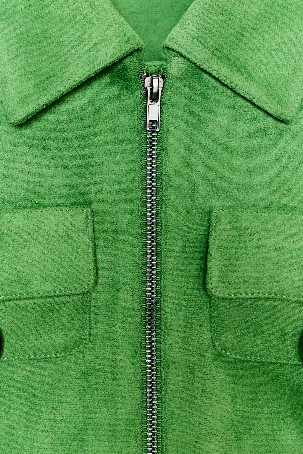 FAUX SUEDE CROP JACKET - Zara фото 19
