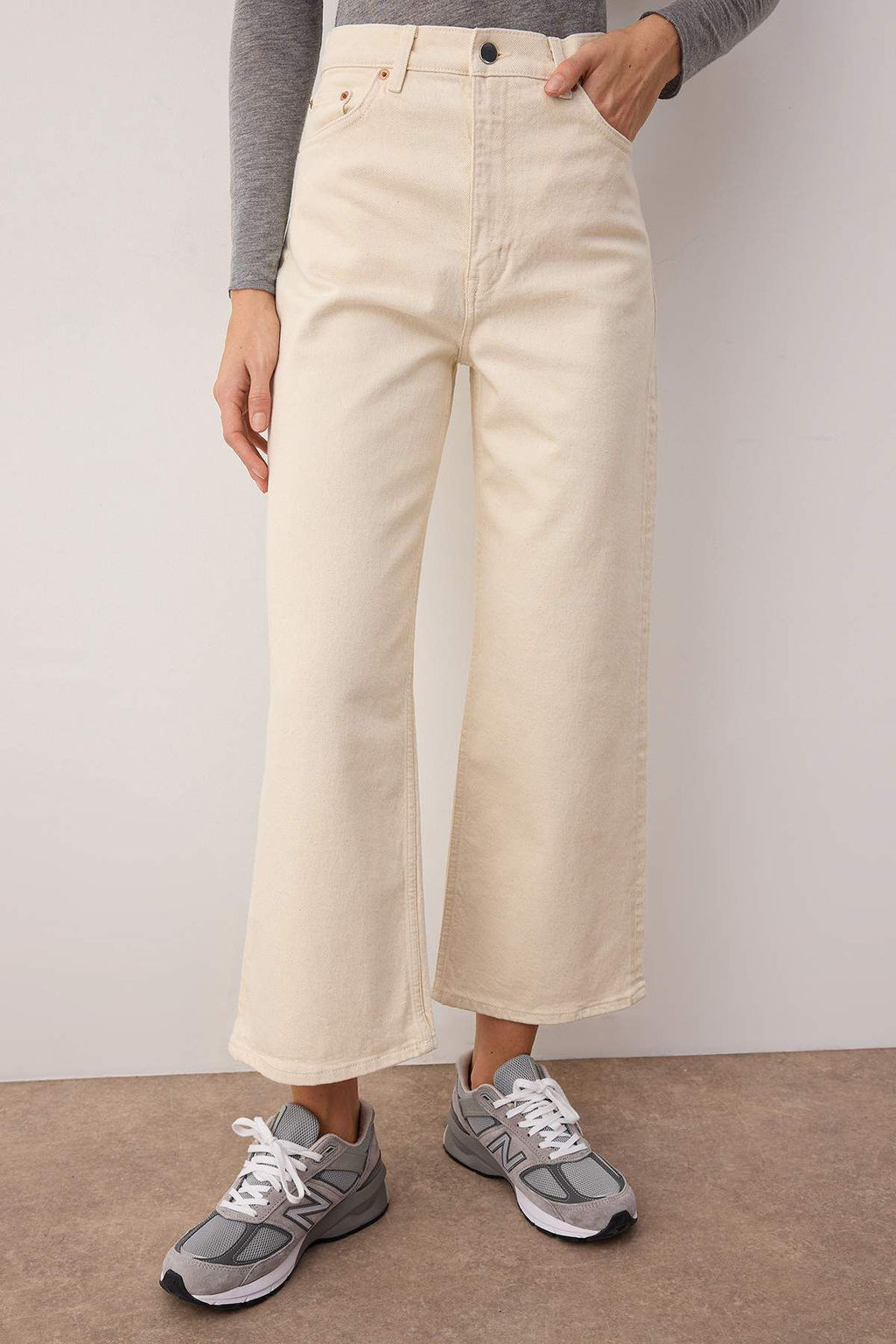 Koyu Kahverengi Yuksek Bel Bilek Boy Culotte %100 Pamuklu Jeans TWOAW26JE00190 - Trendyolmilla фото 7