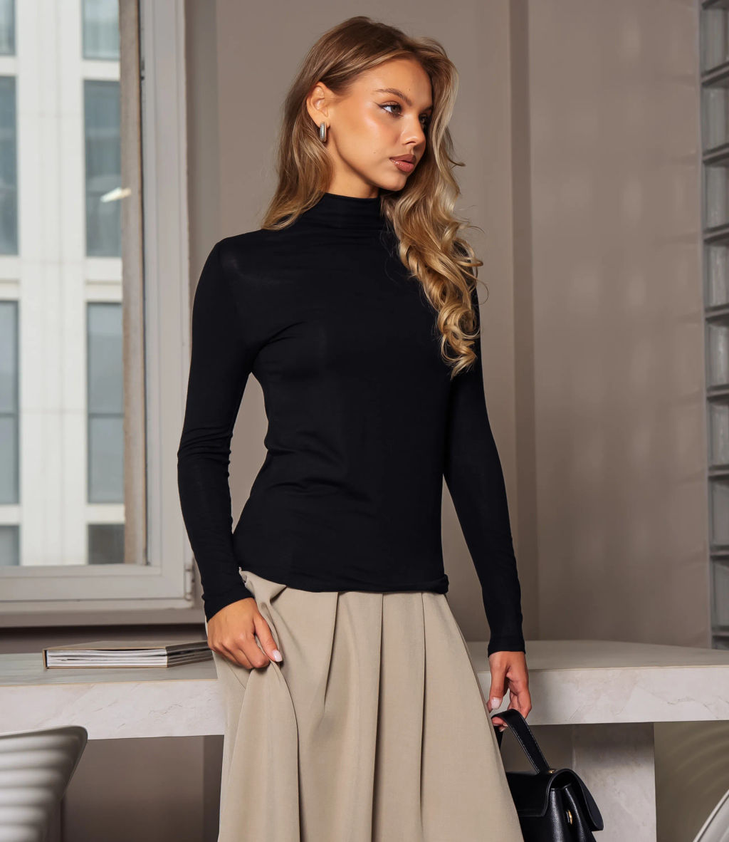 Водолазка #КТ9037, чёрный