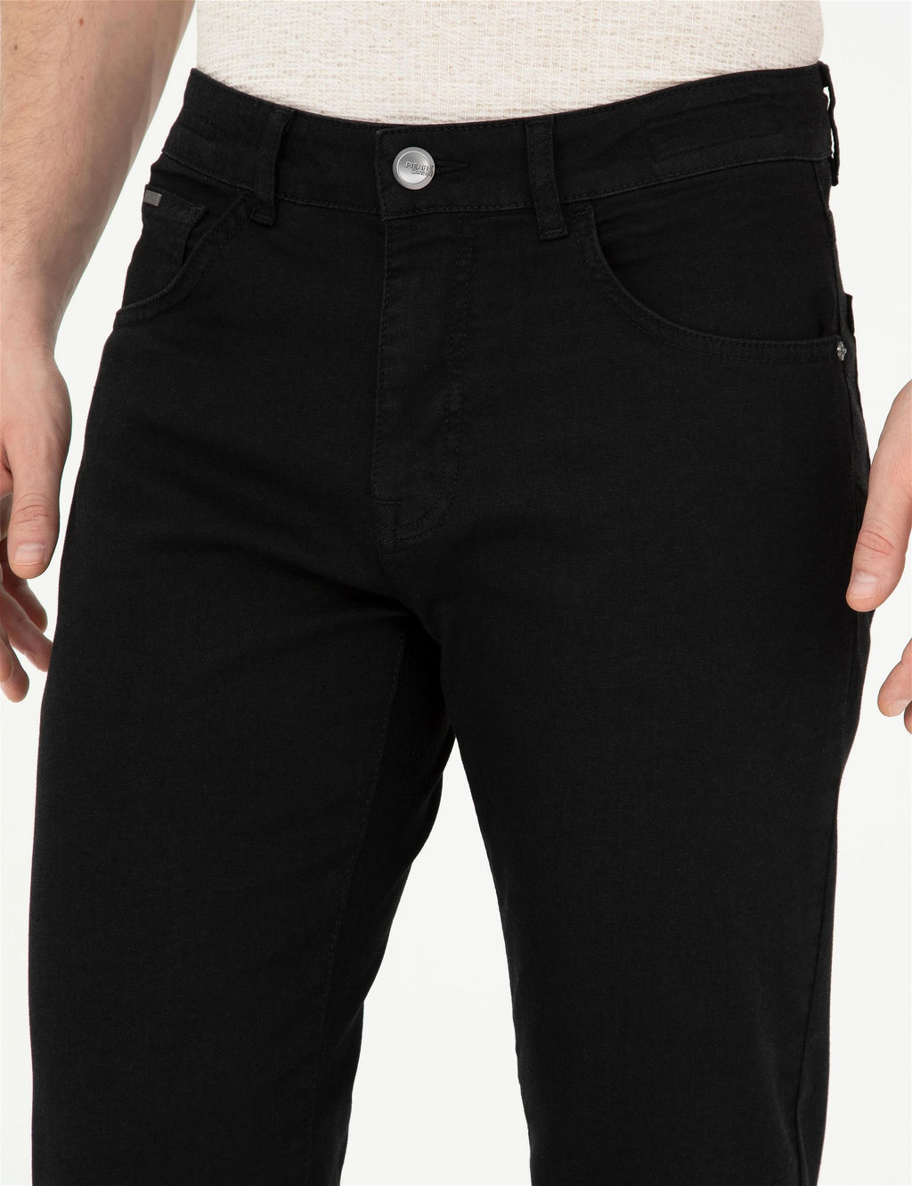 Siyah Straight Fit Jean Pantolon - Pierre cardin фото 6