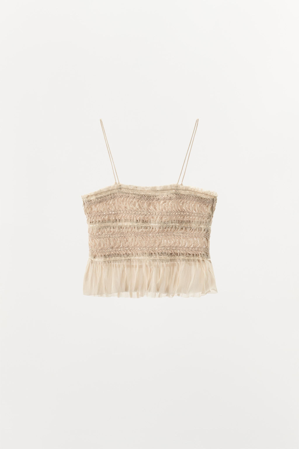 CONTRAST TEXTURED TOP - Zara фото 7