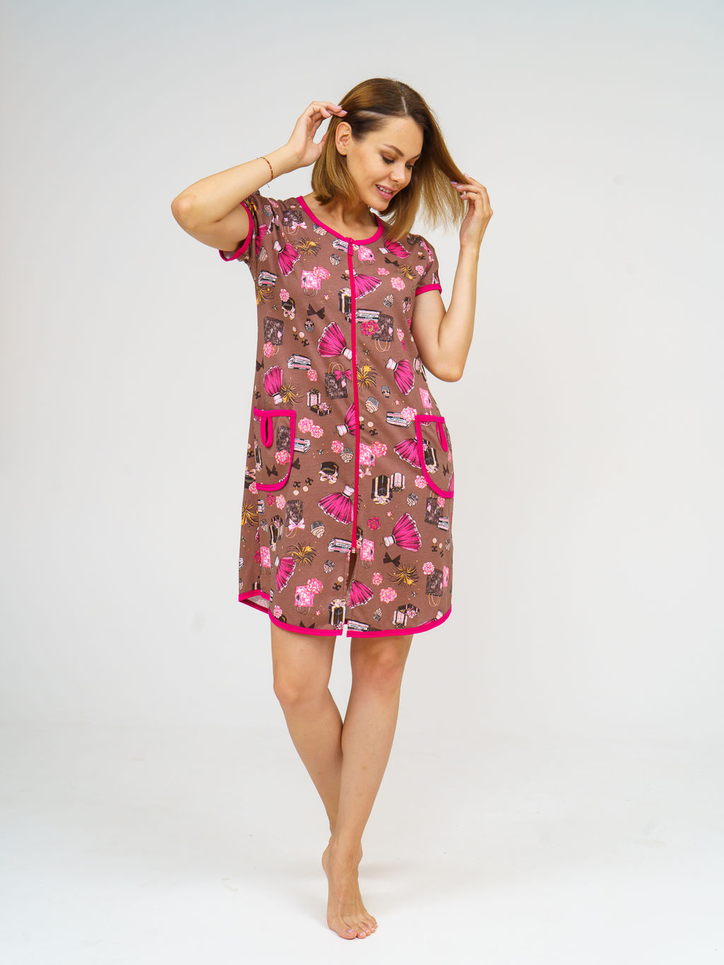 860 Халат "Подарки"