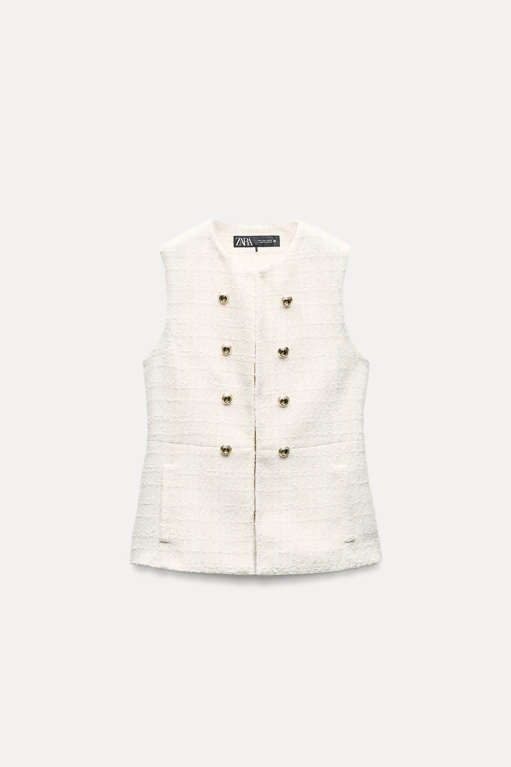 LONG TEXTURED WAISTCOAT - Zara фото 4