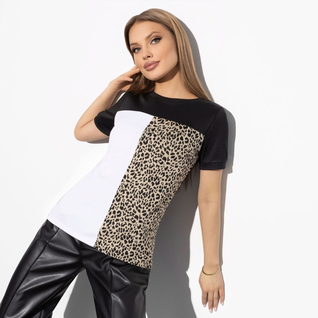 Футболка комбинированная, Стильное сочетание - Charutti фото 6