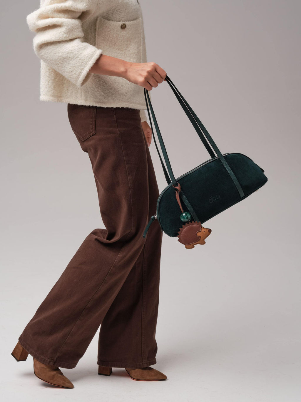 Замшевая сумка Ezhik DBR 31225 форест  фото 10