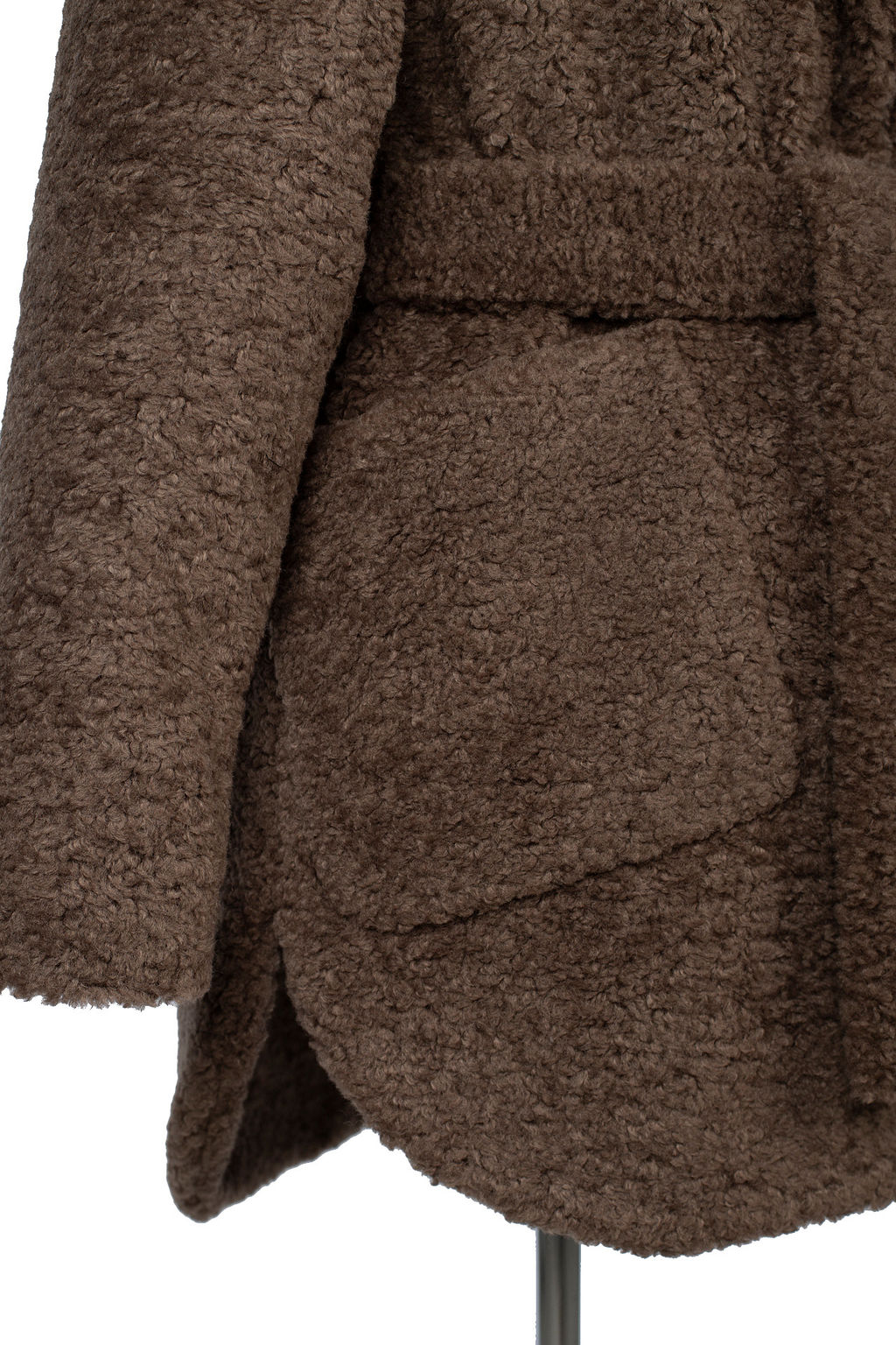 02-3195 Пальто женское утепленное (пояс) - El podio фото 12