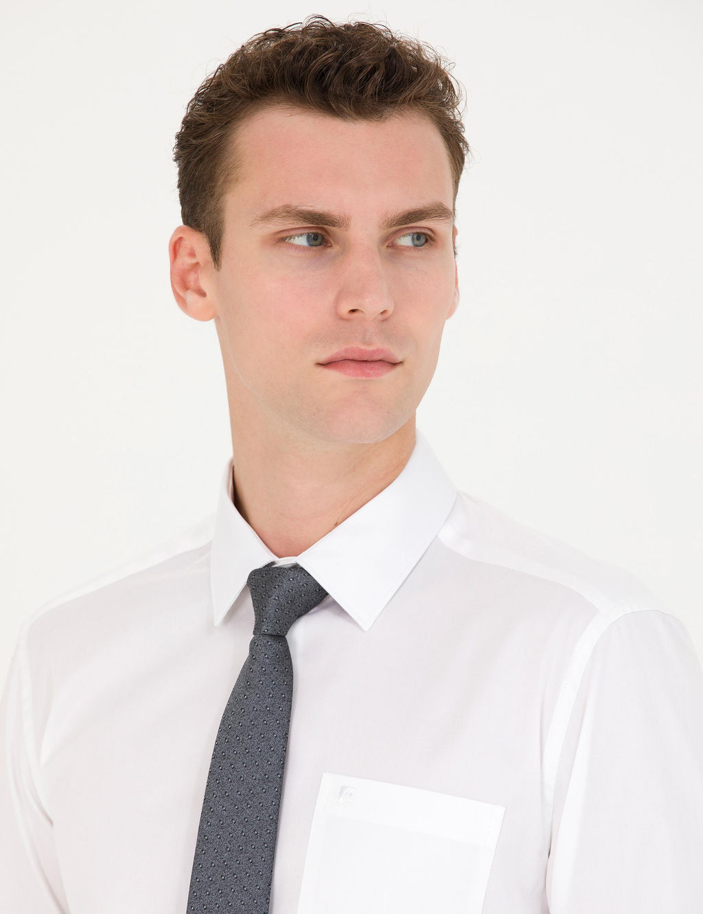 Beyaz Regular Fit Uzun Kollu Basic G_mlek - Pierre cardin фото 9