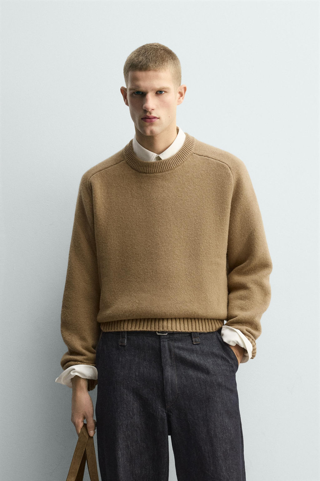 DOUBLE-FACED WOOL JUMPER - Zara фото 2