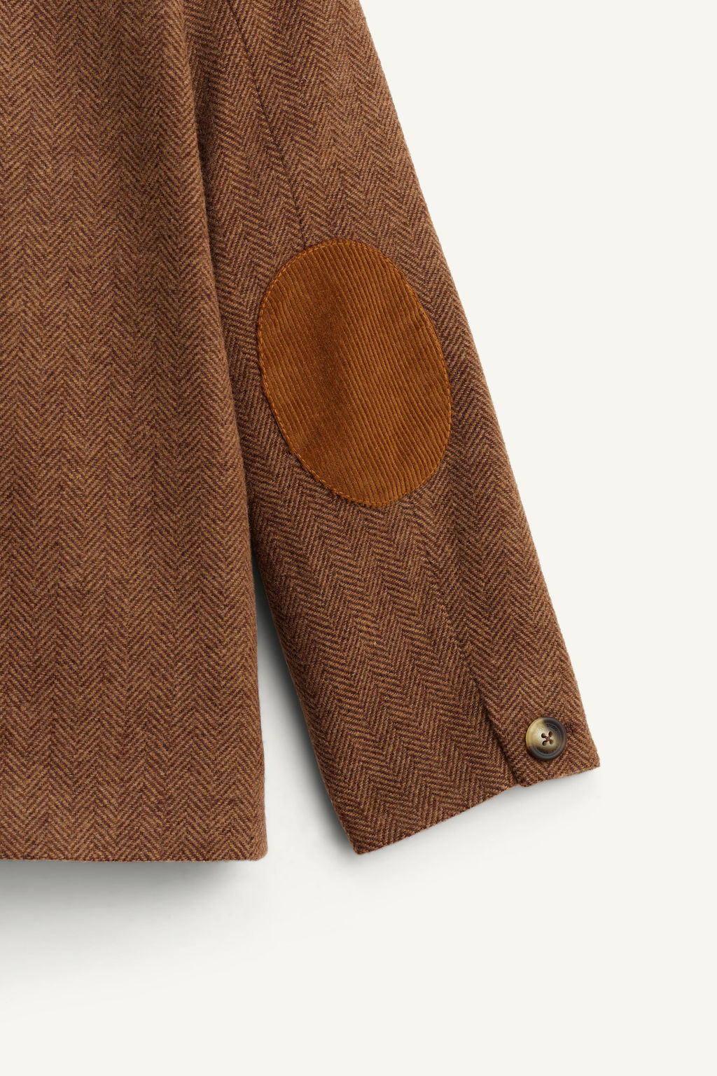 LIMITED EDITION HERRINGBONE BLAZER WITH WOOL AND ELBOW PATCHES