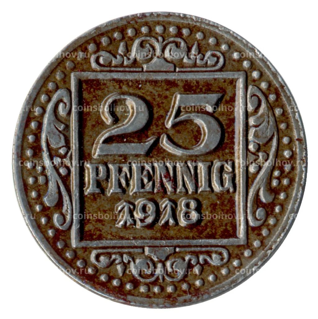 25 пфеннигов 1918 года Германия Нотгельд (Мюнстер)