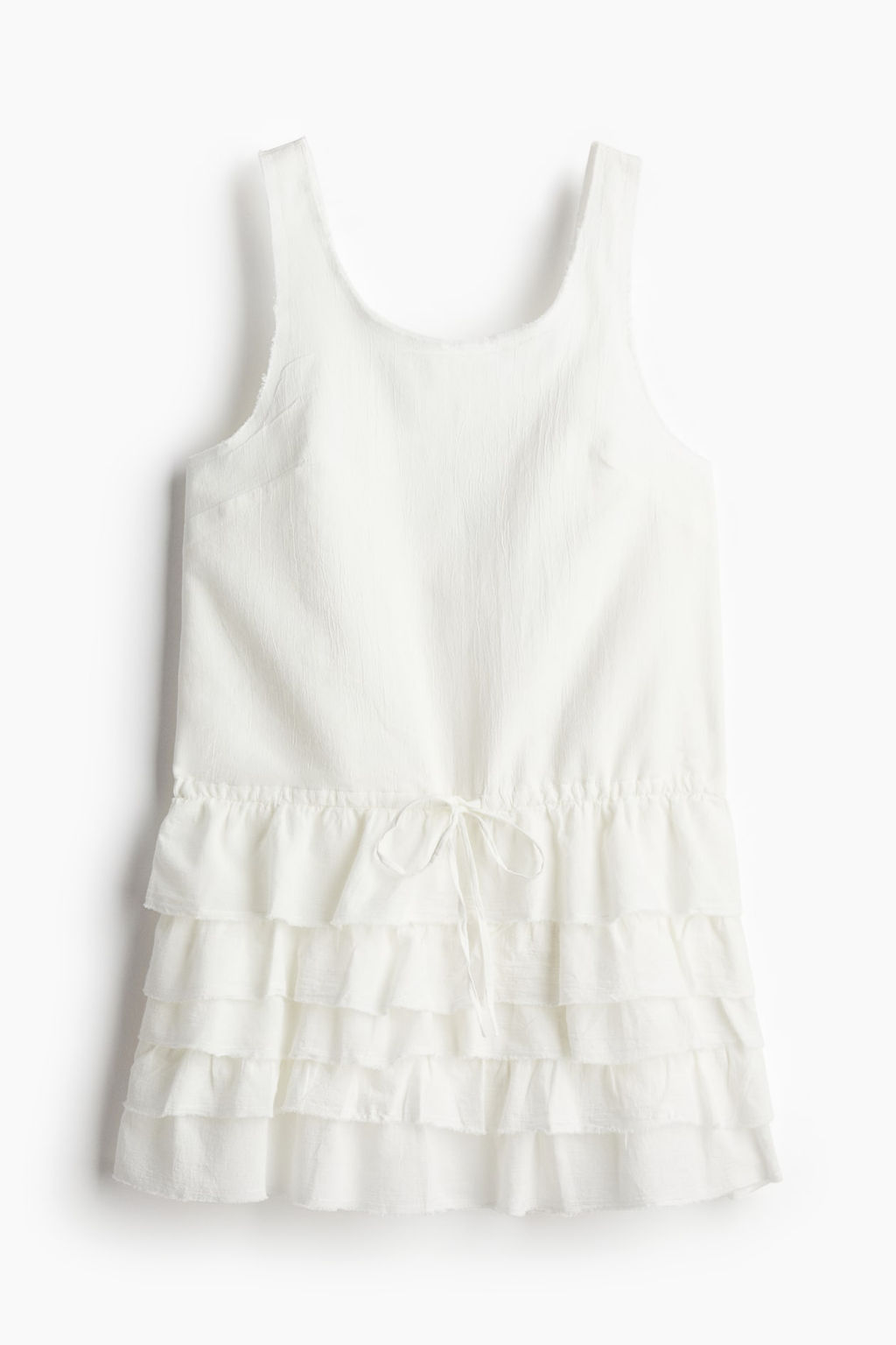 Vestido con falda de volantes sin rematar - H&m фото 5