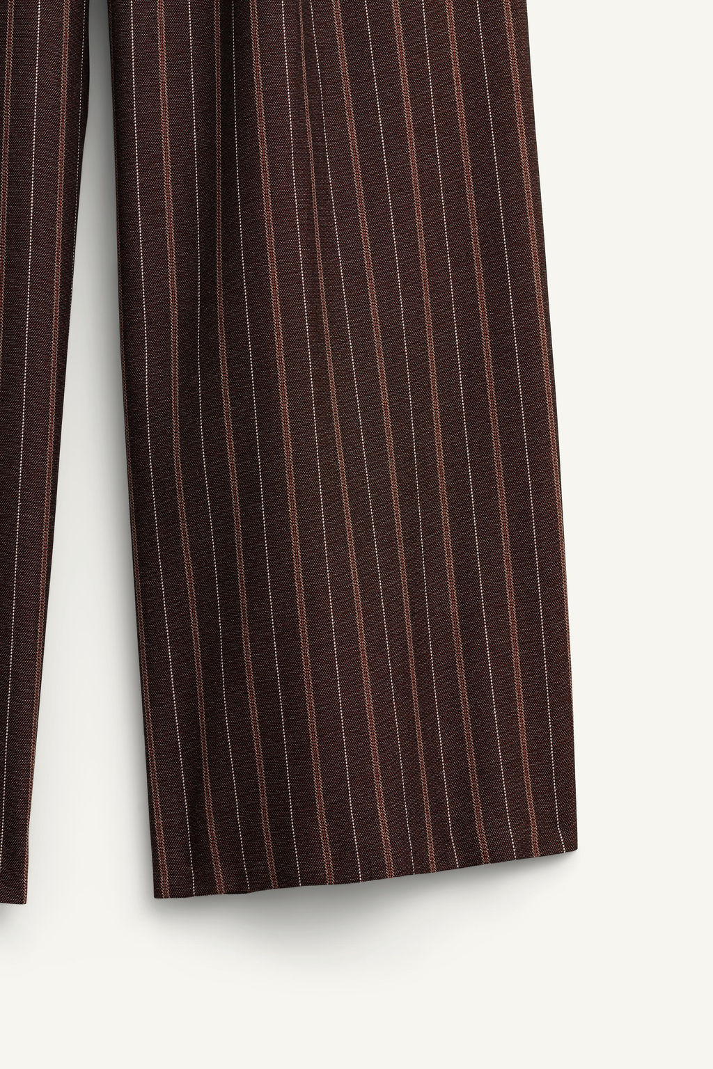 LIMITED EDITION STRIPED WIDE-LEG TROUSERS - Zara фото 9