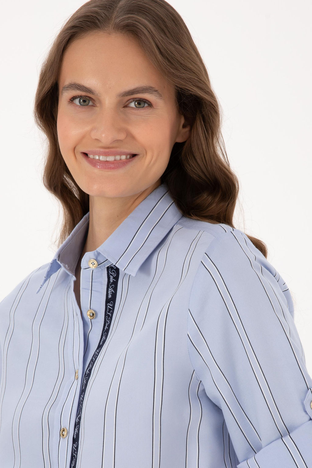 Kad_n A__k Mavi Uzun Kollu G_mlek - U.s. polo assn фото 2