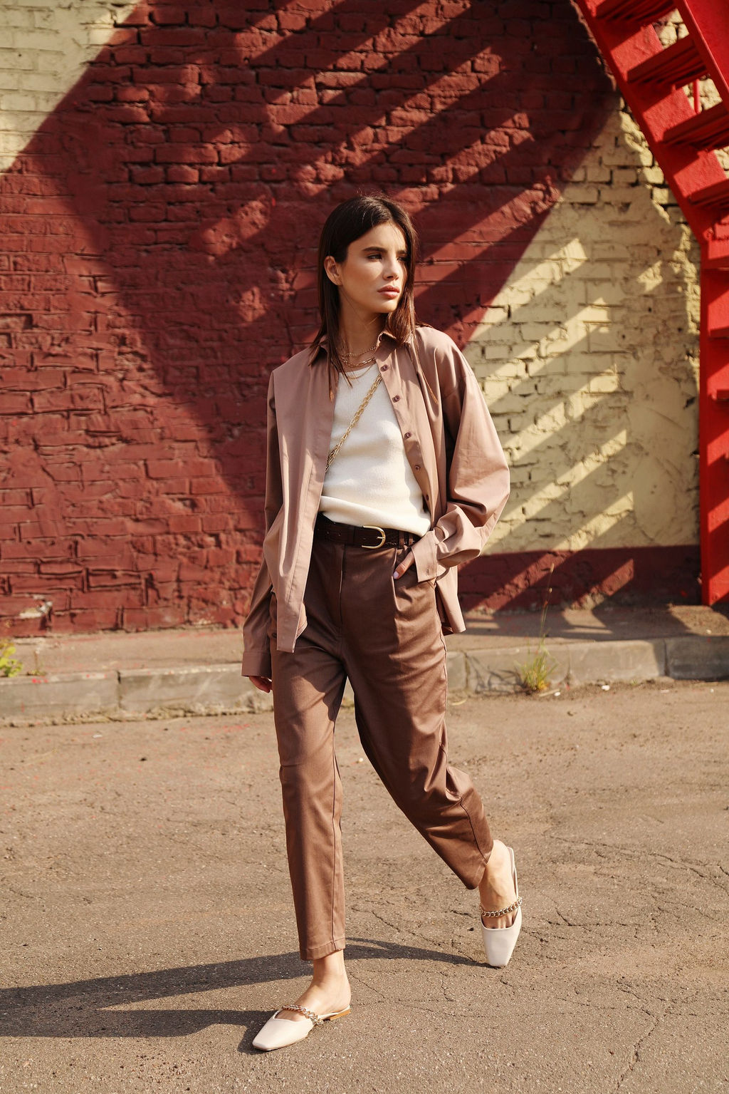 Рубашка 113.030003/бежевый - Seven senses фото 2